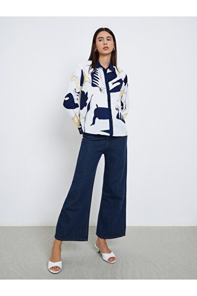 Take Two By Styli قميص مطبوع بقصّة عادية وأزرار