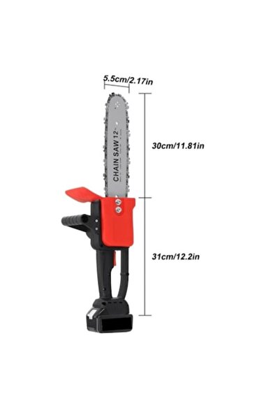 stuffix Electric Chainsaw with 2 Batteries 48V, 1200W with 12-inch Blade, Stu...