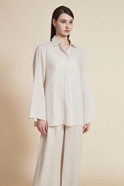 Yola قميص سادة بأكمام طويلة