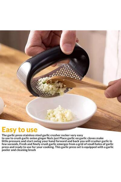 Yefound Garlic Press, Yefound®, Stainless Steel, Black