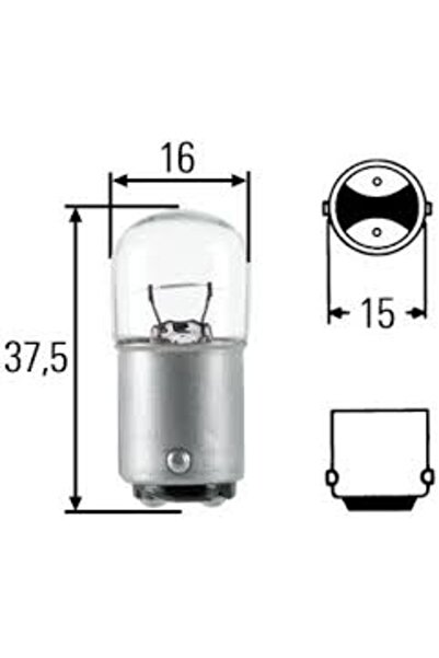 Bosmax Bec Auto R5W 6V BA15d Bosma