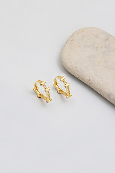 Bilezikci Üçgen Spor Altın Küpe