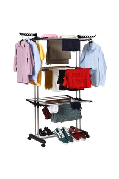 Sternhoff Uscător de rufe pliabil vertical, Sternhoff, 3 niveluri, înălțime 1...