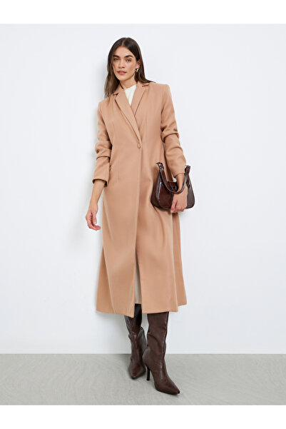 Styli Regular Fit Maxi Wool Coat