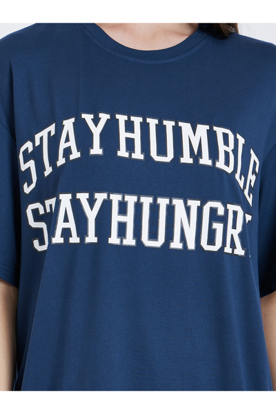 Take Two By Styli Slogan Print Oversized T-Shirt