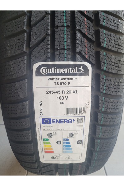 Continental 245/45R20 Winter Contact TS870P 103V XL Set Olarak (4 ADET) 2025 Üretim*