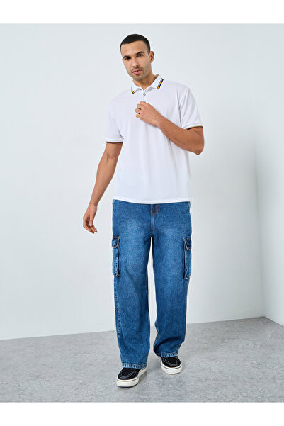 Styli Men Regular Fit Contrast Tipping Solid Polo