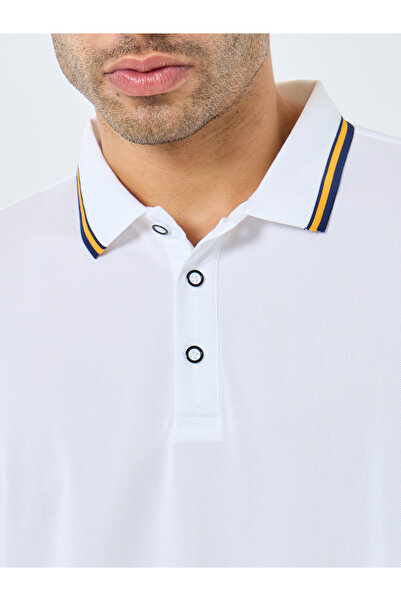 Styli Men Regular Fit Contrast Tipping Solid Polo