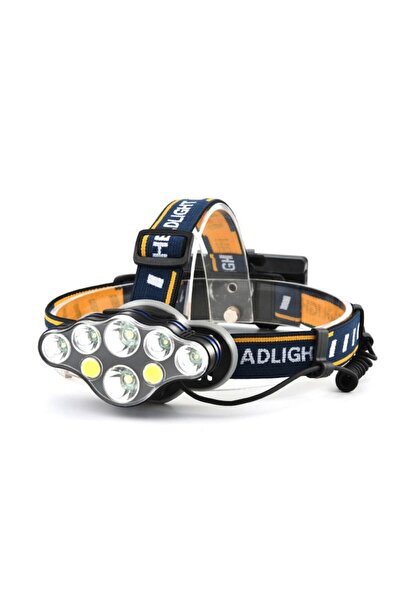 OEM Premium Headlamp with 8 LEDs and Waterproof Cap, 13000 Lm White/Red Light