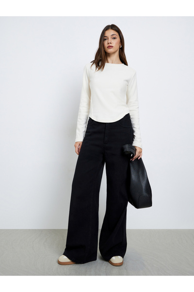 Take Two By Styli Women Beige Knit Long Sleeve Top