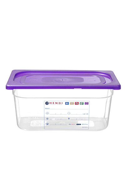 HENDI Capac Gastronorm mov, GN 1/3, Hendi, 325x176 mm, HACCP, polipropilena