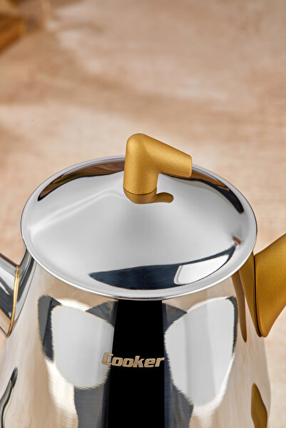 Cooker Modern Bumerang Family Size Stainless Steel 1.4 -2.7 Lt. Tea Pot Set