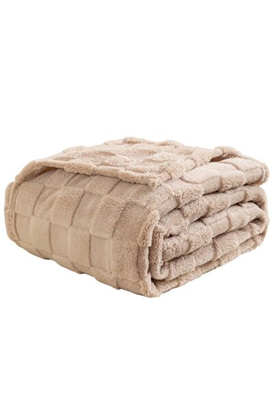 VisLarsc Patura pufoasa, VisLarsc, Microfibra, 200x230cm, Crem