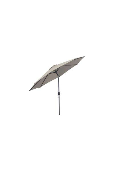 Mercaton Umbrelă de grădină/terasă, reglabilă, cu manivelă, gri, 300 cm