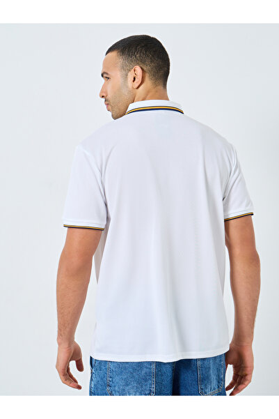 Styli Men Regular Fit Contrast Tipping Solid Polo