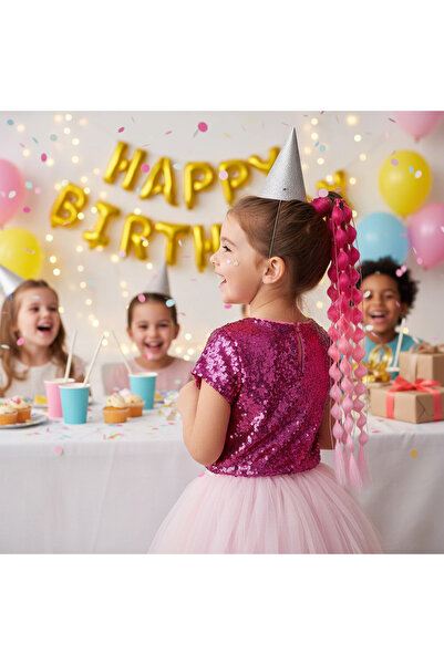 Afrodit Giyim Bn ذيل حصان مرن مضفر وفضي / ACM10