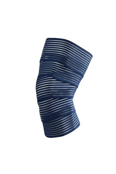 Flippy Elastic Brace for Foot/Hand, Velcro, 7.5 x 180 cm, Nylon, Blue