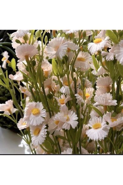 Lilac Home Yapay Yoğun Kır Çiçeği (Papatya) 50 Cm Toz Pembe