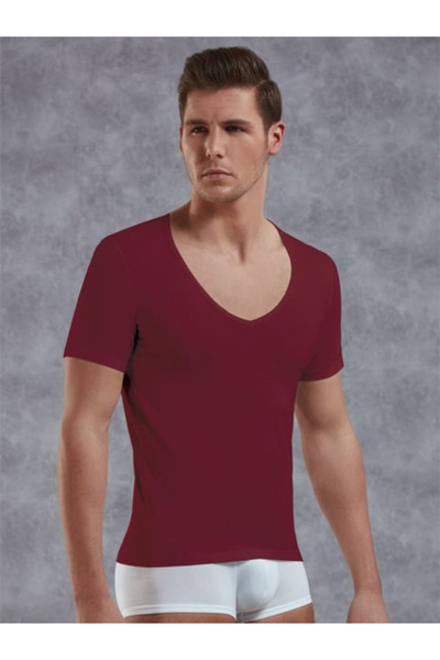 cha chaa cha cha Ανδρικό μπλουζάκι με κοντό μανίκι με βαθύ λαιμόκοψη σε σχήμα...