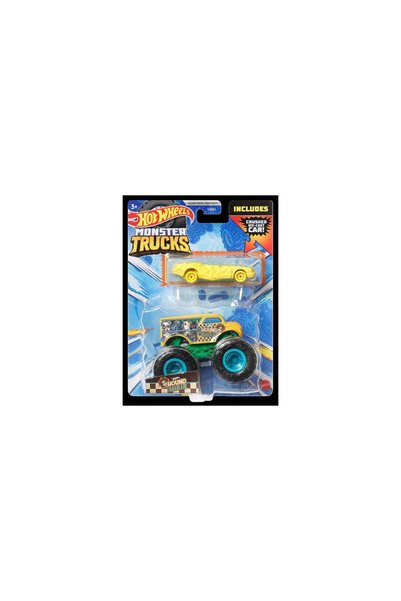 Mercaton HOT WHEELS MONSTER TRUCK SI MASINUTA METALICA HOUND HAULLER