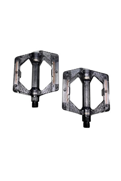 güçlü bisikletmotosiklet Renkli Platform Pedal Şeffaf Transparan Bilyalı Refl...