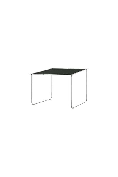 Mercaton Pavilion pentru gradina/terasa, cu roti, cadru metalic, pliabil, neg...