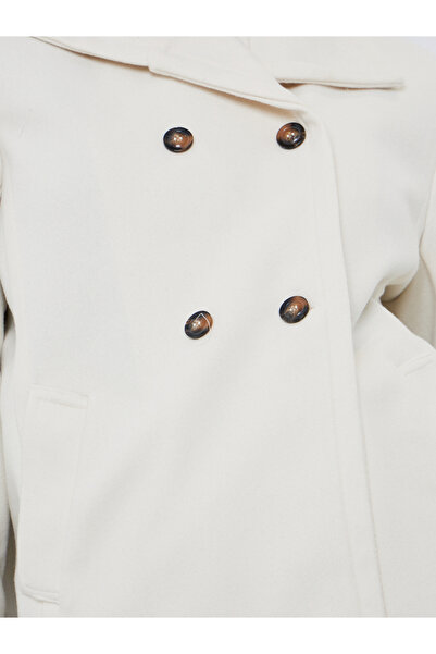 Styli Off White Oversized Wool Look Jacket