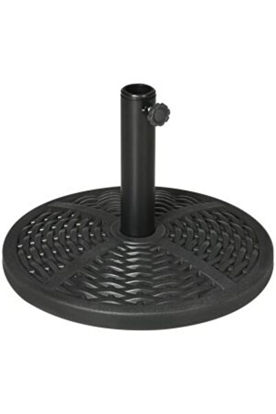 Mercaton Umbrella Stand 38-48 mm, Round, HDPE, Black, 45×33 cm