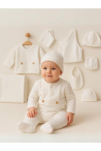 Zekids 10-Piece Organic Cotton Baby Hospital Discharge Set