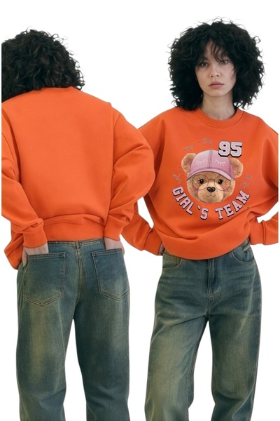 ArtYus سويت شيرت بياقة دائرية مطبوعة بأكمام طويلة للجنسين