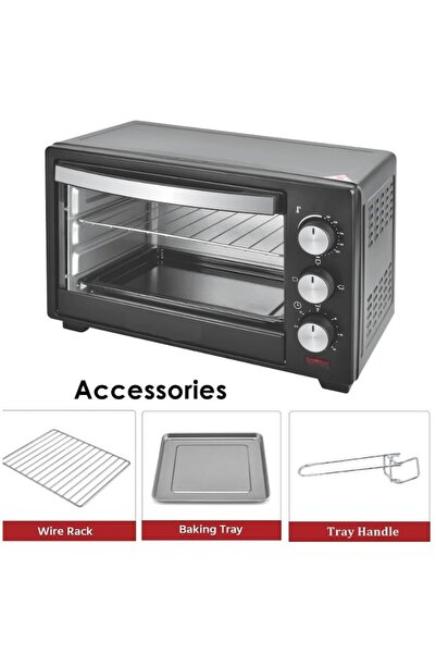 stuffix Cuptor electric de bucătărie 48L, model XXL, 3 funcții de gătit, 2600W