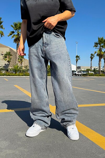 Flaw Wear Soldurma Detaylı Baggy Jean İndigo