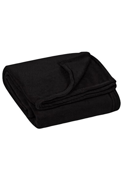 OEM Velvet Blanket, Black, 130 x 160 cm