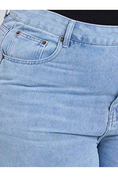 Styli Plus Mid Rise Wide Leg Jeans