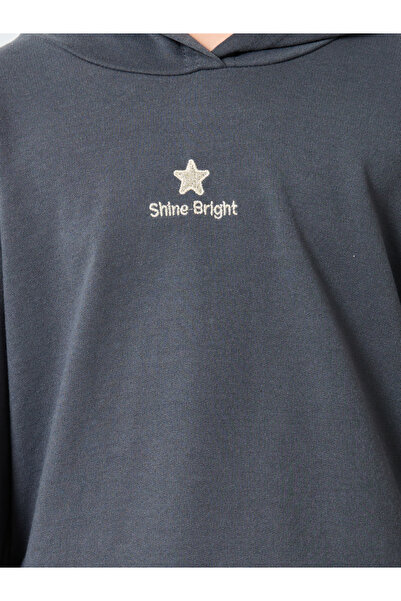 Styli Girls Cute Star Tulle Sweatshirt Dress