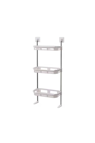 stuffix Raft suspendat multifuncțional pentru baie cu 3 niveluri, alb, spațiu...