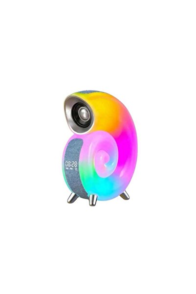 Concord Conch N63 Salyangoz RGb Işıklı Bluetooh Hoparlör Gece Lambası Özellikli