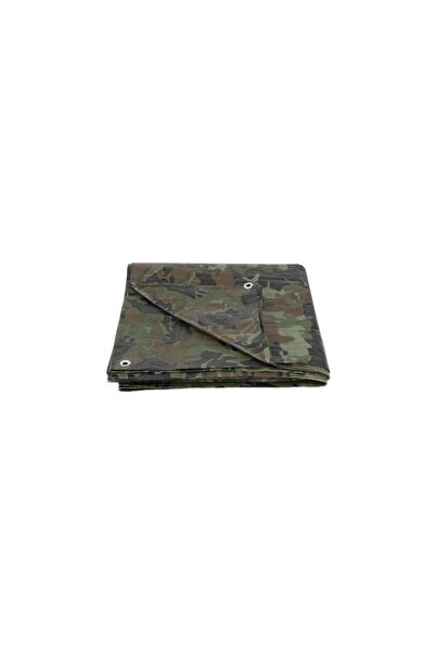 Strend Pro Prelată impermeabilă cu inele, 3,9x5,9 m, camuflaj PE, 80 g/m², 24 m²