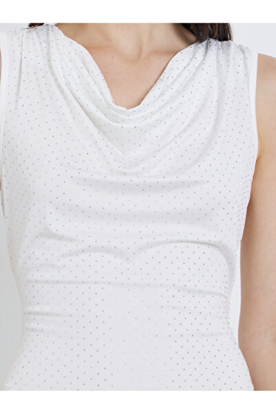 Take Two By Styli White Sleeveless Bodycon Mini Dress