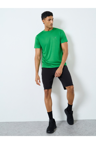 Styli Regular Dry Fit Active T-Shirt with Logo Detail