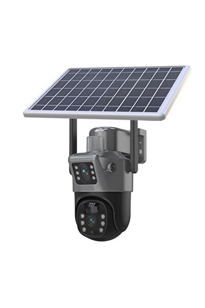 OEM Camera de supraveghere video dubla cu SIM GSM si Panou solar + Card de memorie MicroSDHC Techstar Cl