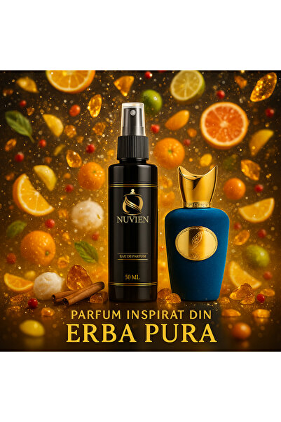 Nuvien Apa de parfum, 50 ml - N204, inspirat din Erba Pura