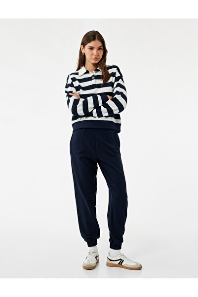 Koton Pantaloni de sport Jogger cu talie înaltă și buzunar cu talie elastică