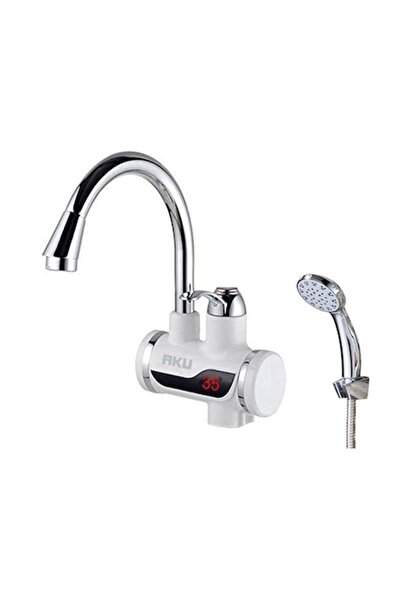 DEEBCO Robinet electric de duș cu încălzire instantanee cu afișaj LED 3KW pentru baie sau bucătărie