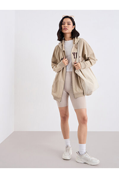 Styli هودي بطبعة نيويورك بسحاب كبير الحجم