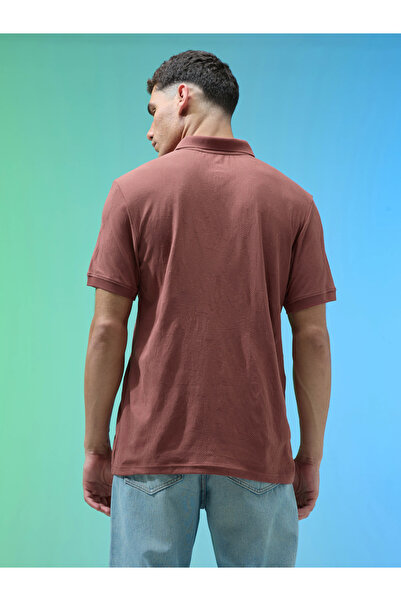 Technosport By Styli Men Jacquard Slim Fit Polo