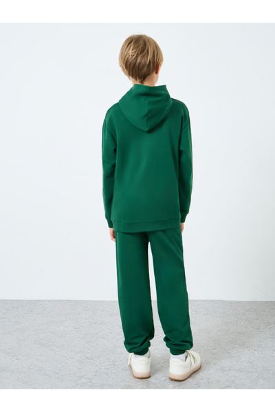 Styli Teens Green Racing Print Hoodie and Joggers Set