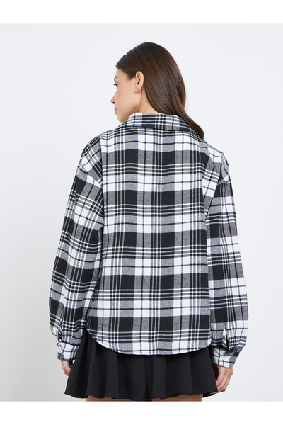 Take Two By Styli Women Plaid Flannel Buttoned Shirt