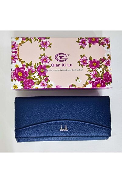 velve Portofel dama Qianxilu din piele naturala,deschidere prin capsa lateral...