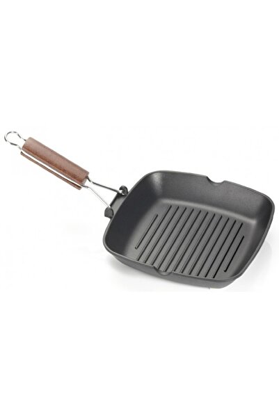 ANTIK ARS Tigaie grill 28x28xh4cm, aluminiu, strat antiaderent